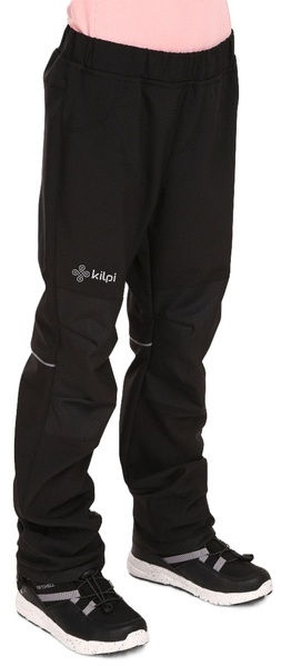 Dětské softshellové outdoorové kalhoty Kilpi RIZO-J černá UJ0405KIBLK