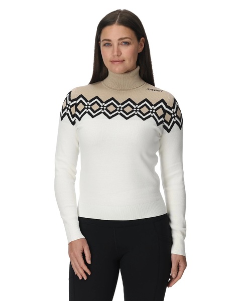 Dámský svetr Spyder Stellar Ski Sweater White 38B073501-Wht 25/26