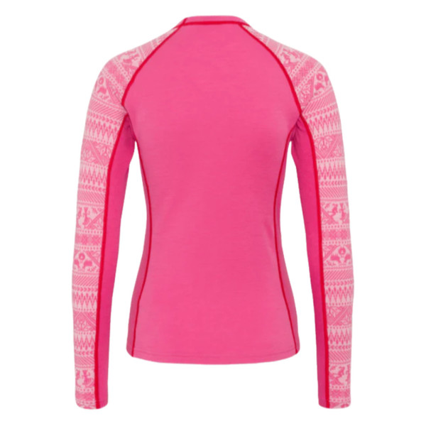 Dámské Merino Triko Kari Traa Tale Longsleeve Bright Pink 623923 26/27