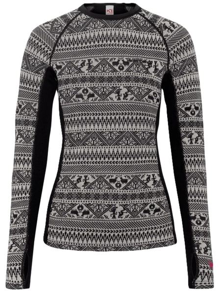 Dámské Merino Triko Kari Traa Tale Longsleeve Black 623923 26/27