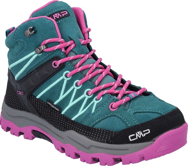 Juniorské kotníkové trekové boty CMP Junior Rigel Mid WP Trekking Lake-Pink Fluo 3Q12944J-26EL 25/26