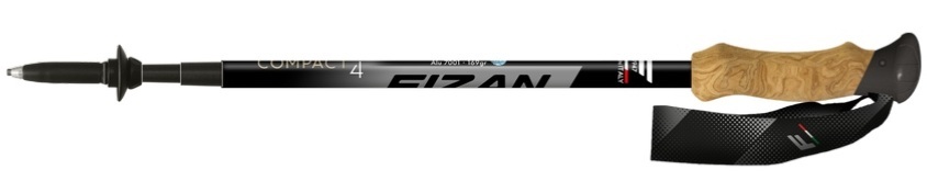 Trekové hole FIZAN Compact 4 Grey 100.012 25/26