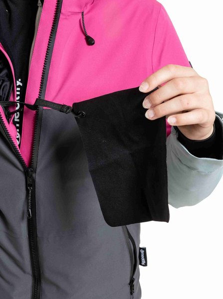 Dětská dívčí bunda Meatfly Deliah Grey Dark/Pink 25/26