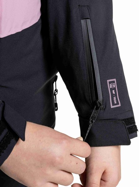 Dětská dívčí bunda Meatfly Deliah Black/Purple Light 25/26