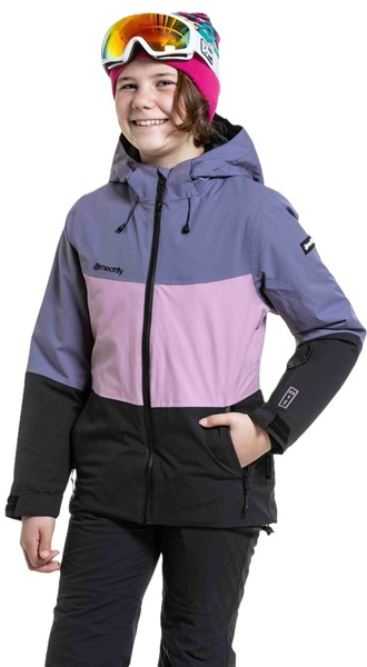 Dětská dívčí bunda Meatfly Deliah Black/Purple Light 25/26