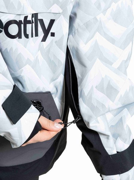 Zimní bunda Unisex Meatfly Maddie White Camo/Black 25/26