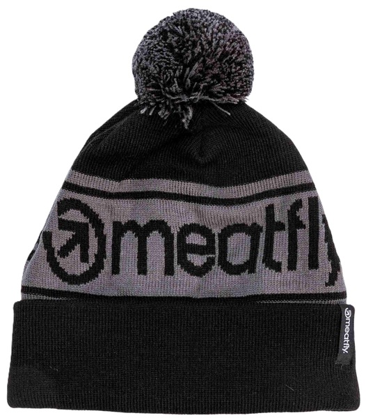 Dětská čepice Meatfly Jessie Black / Gray Dark 25/26