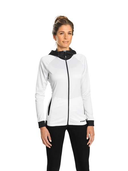 Dámská funkční mikina Atomic W Alps FZ Hoodie Women White/Antracite AP5112810 25/26