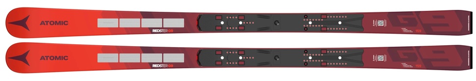 Závodní juniorské lyže Atomic Redster G9 FIS Revoshock S + Icon 12 Red/Black