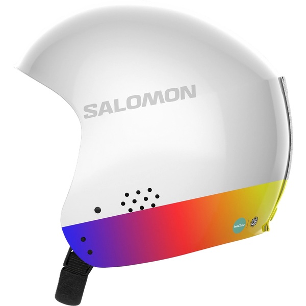 Dětská lyžařská helma Salomon S/Race Fis Injected Jr White Gradient L47021600 25/26