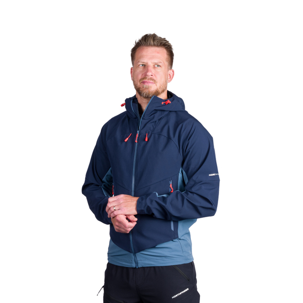 Pánská outdoorová softshellová bunda Northfinder Ciro BU-5297OR-387 Blue Blue 26/27