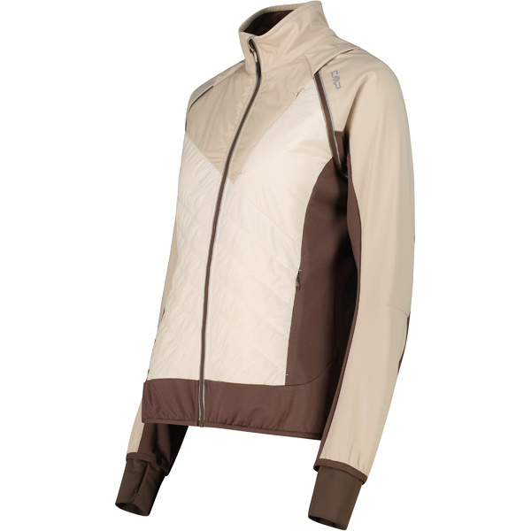 Dámská bunda s odepínacími rukávy  CMP Women's hybrid jacket 30A2276-P322 Cream 26/27