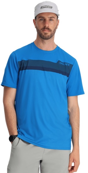 Pánské triko Spyder Arc Short Sleeve Tech Tee 38A011505 Cobalt 26/27