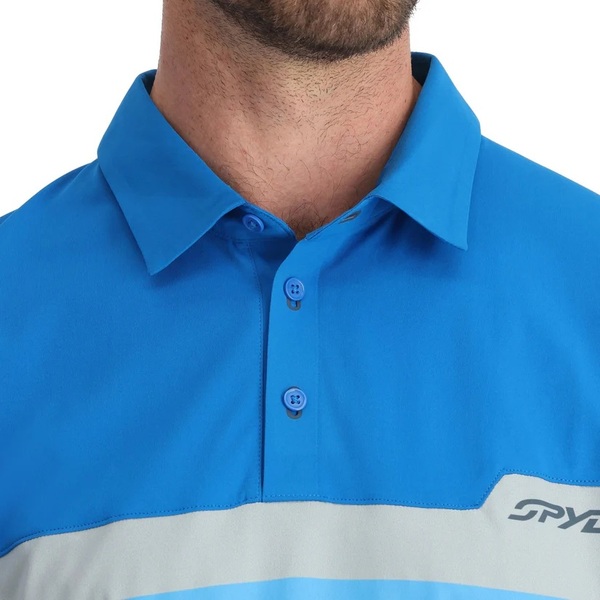 Pánské Polo triko Spyder Links Shot Sleeve Tech Polo 38A011501 Cobalt 26/27