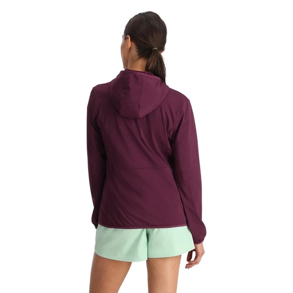 Mikina s kapucí Spyder Gridweb Fleece Hoodie Womens Plum 38B481412 26/27