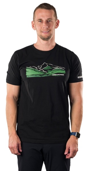 Pánské triko Northfinder Barto TR-5046OR-269 Black 26/27