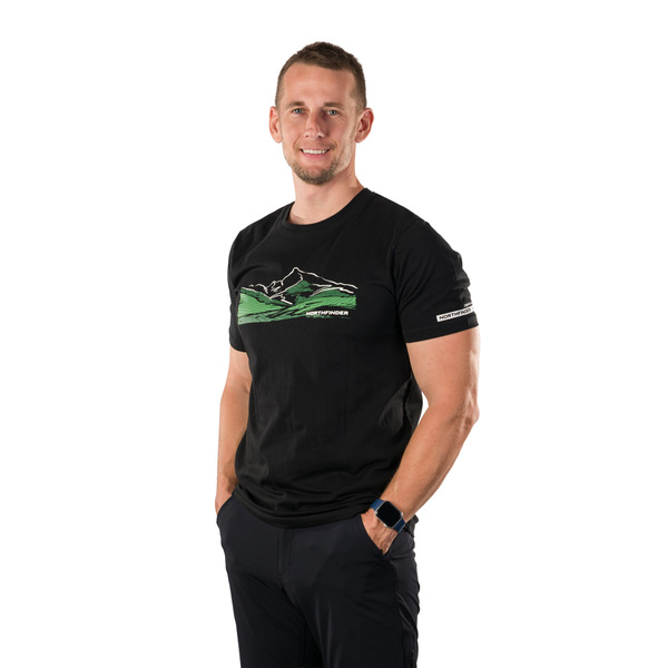 Pánské triko Northfinder Barto TR-5046OR-269 Black 26/27