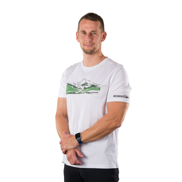 Pánské triko Northfinder Barto TR-5046OR-377 White 26/27