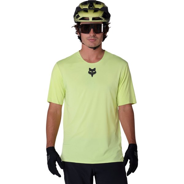 Cyklistický Dres FOX Flexair SS Jersey Lime 38367-334 26/27