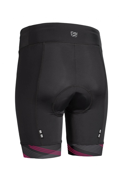 Dámské cyklistické kraťasy s vložkou Etape Livia černá/růžová 2328612 26/27