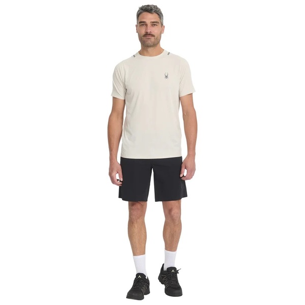 Pánské triko Spyder Pinnacle Short Sleeve Tech Crew Tee Light Grey 38A011605-LGR 26/27