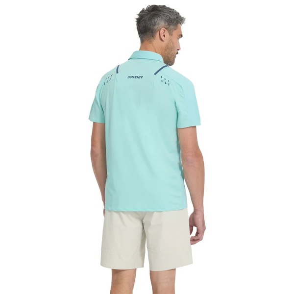 Pánské Polo triko Spyder Pinnacle Short Sleeve Polo Glacier Blue 38A011600-GLB 26/27