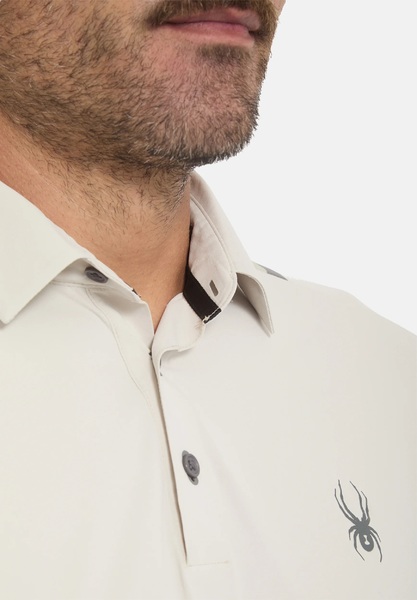 Pánské Polo triko Spyder Pinnacle Short Sleeve Polo Light Grey 38A011600-LGR 26/27
