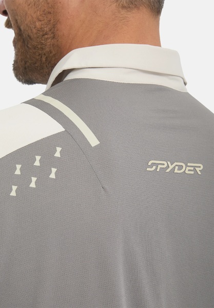 Pánské Polo triko Spyder Pinnacle Short Sleeve Polo Light Grey 38A011600-LGR 26/27