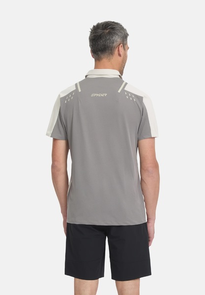Pánské Polo triko Spyder Pinnacle Short Sleeve Polo Light Grey 38A011600-LGR 26/27