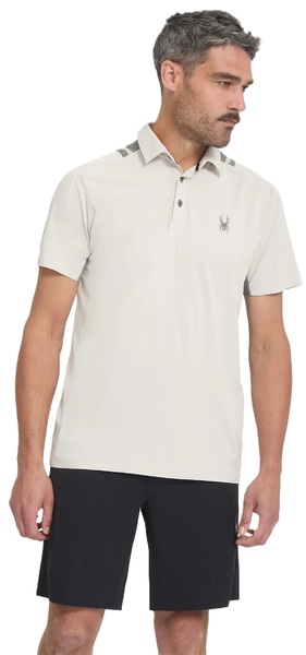 Pánské Polo triko Spyder Pinnacle Short Sleeve Polo Light Grey 38A011600-LGR 26/27