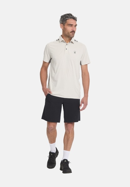 Pánské Polo triko Spyder Pinnacle Short Sleeve Polo Light Grey 38A011600-LGR 26/27