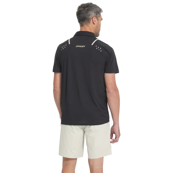 Pánské Polo triko Spyder Pinnacle Short Sleeve Polo Black 38A011600-BLK 26/27