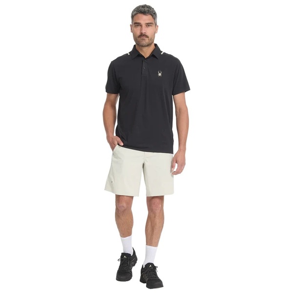 Pánské Polo triko Spyder Pinnacle Short Sleeve Polo Black 38A011600-BLK 26/27
