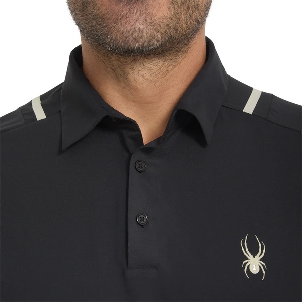 Pánské Polo triko Spyder Pinnacle Short Sleeve Polo Black 38A011600-BLK 26/27
