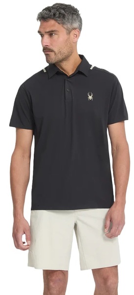 Pánské Polo triko Spyder Pinnacle Short Sleeve Polo Black 38A011600-BLK 26/27
