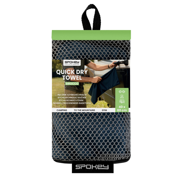 Rychleschnoucí cestovní ručník Spokey Sirocco 40 x 80 cm Navy K946655 26/27