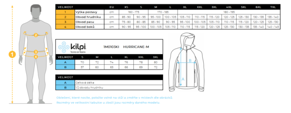 Pánská outdoorová bunda Kilpi HURRICANE-M tmavě modrá 1M0103KIDBL 26/27