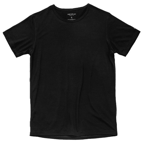 Pánské lehké vlněné triko Devold Breeze Merino 150 T-shirt Man Black GO 180 210 A 950A 26/27