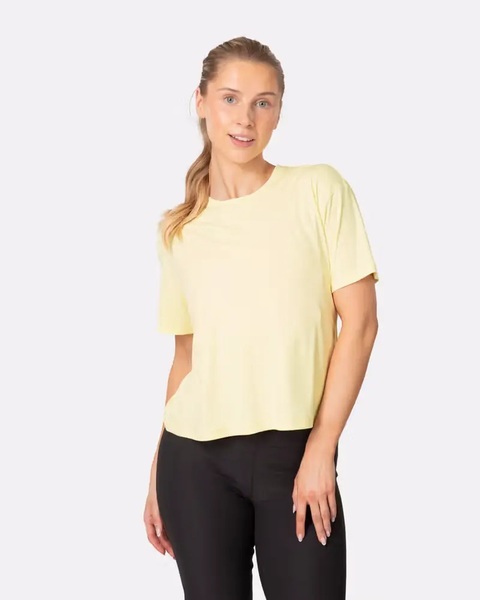 Dámské funkční triko Kari Traa Una T-Shirt Mellow Yellow 623962 26/27