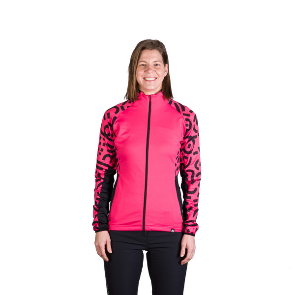 Dámská skialpová outdoorová mikina Northfinder Zliechova 2 Raspberry Black MI-46252SKP-645 26/27