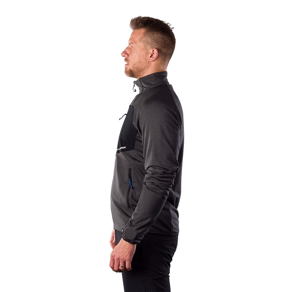 Pánská outdoorová flísová mikina Northfinder Eustacio Black Black MI-3921OR-270 26/27