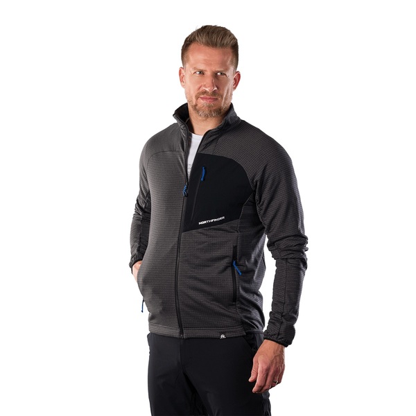 Pánská outdoorová flísová mikina Northfinder Eustacio Black Black MI-3921OR-270 26/27