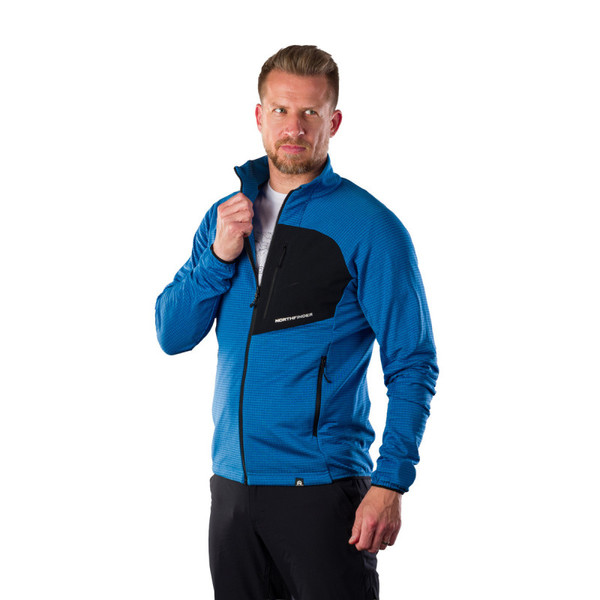 Pánská outdoorová flísová mikina Northfinder Eustacio Blue Black MI-3921OR-282 26/27