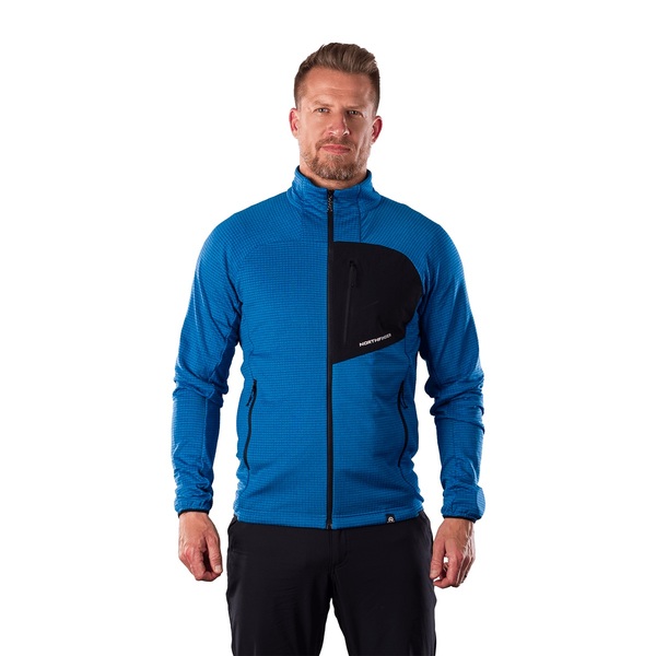 Pánská outdoorová flísová mikina Northfinder Eustacio Blue Black MI-3921OR-282 26/27