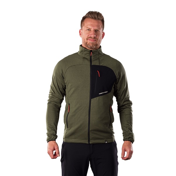 Pánská outdoorová flísová mikina Northfinder Eustacio Blue Dark Green MI-3921OR-550 26/27