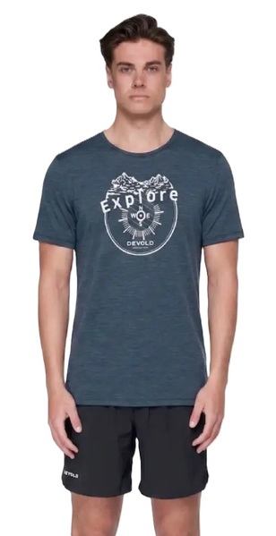 Pánské merino triko Devold Active Explore Tee Man GO 293 334 H 287A 26/27