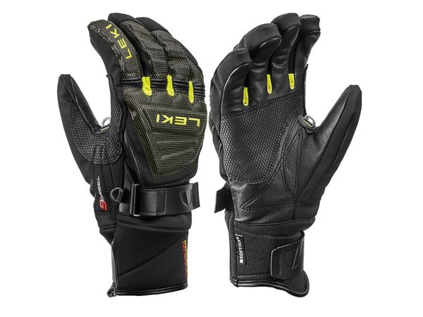 Závodní rukavice Leki Race Coach C-Tech S Black/Ice Lemon 652807301 vel. 10