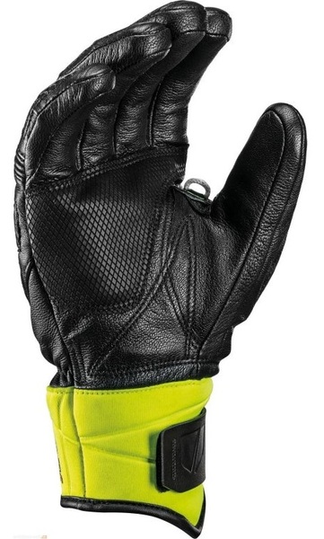 Závodní rukavice Leki Worldcup WC Race Downhill S Black/Ice Lemon 649806301
