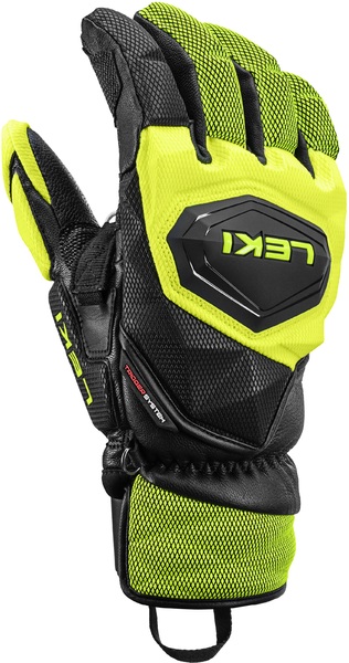 Závodní rukavice Leki WCR Venom SL 3D black/ice lemon 654801301 26/27