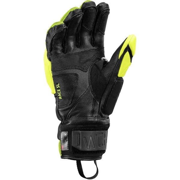 Závodní rukavice Leki WCR Venom SL 3D black/ice lemon 654801301 26/27